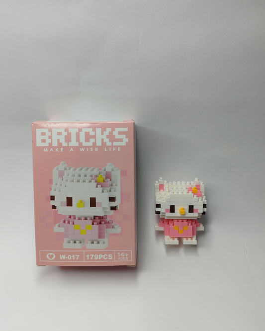 🎀 Bricks Hello Kitty Armables (Color Rosado o Azul)
