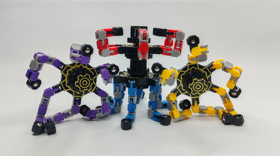 🌟 ¡Imaginación en movimiento! Spinners articulados multiforma 🌀